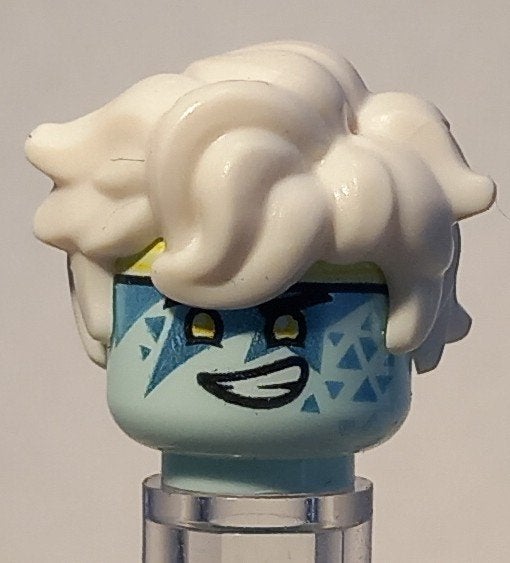 Lego Ninjago Avatar Jay Hoofd en Haar - njo0569, Verzenden, Lego, Accessoire, Zo goed als nieuw