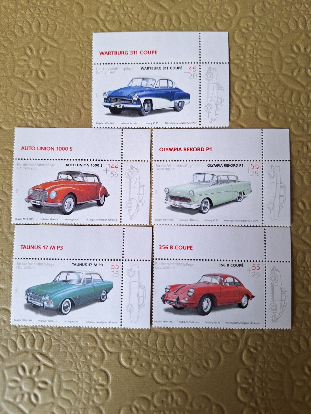 postzegels auto's BRD, Postzegels en Munten, Ophalen of Verzenden, BRD, Postfris