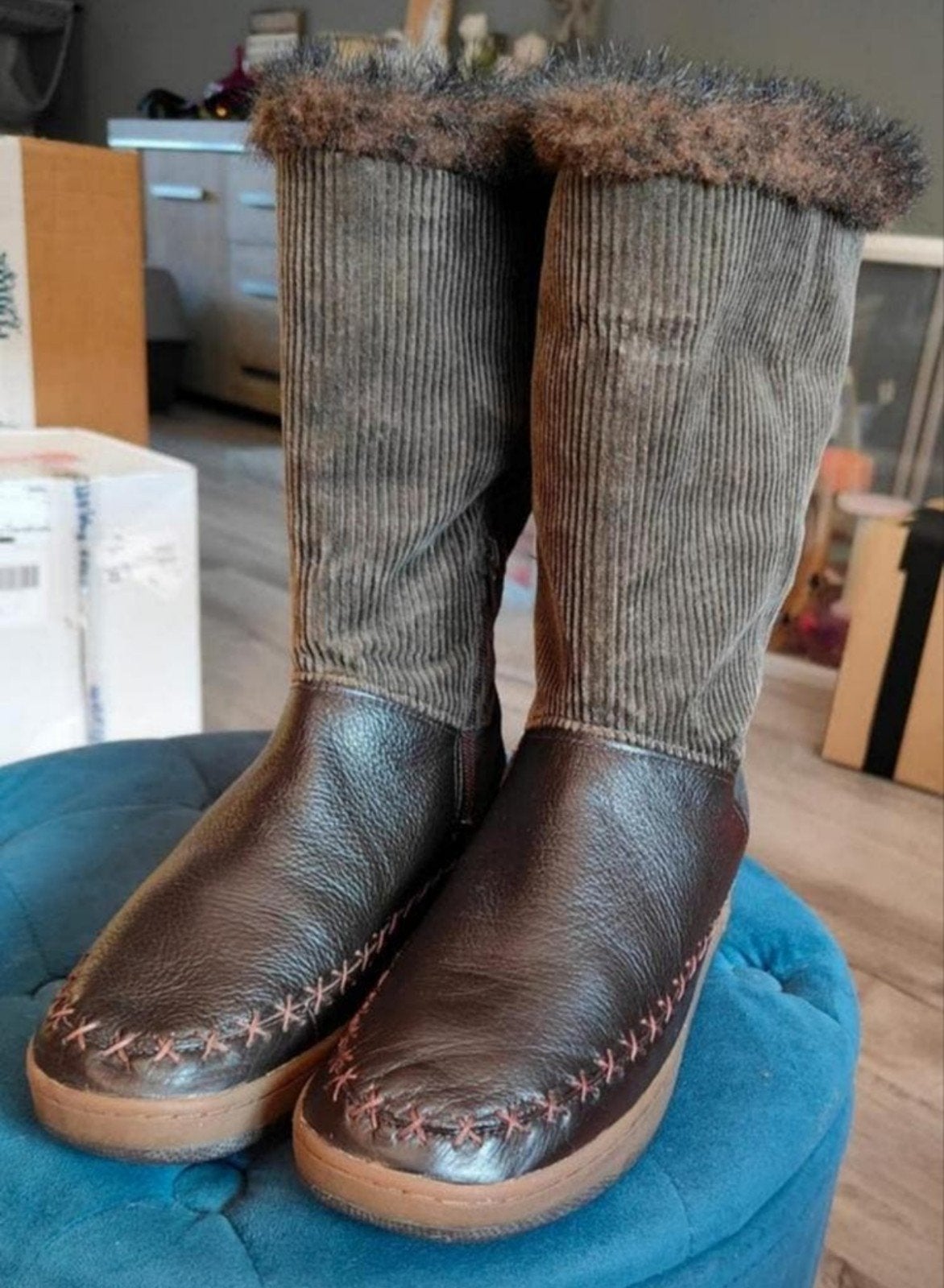 Mooie boots/laarzen Q1905 maat 40, Ophalen of Verzenden, Zo goed als nieuw, Bruin