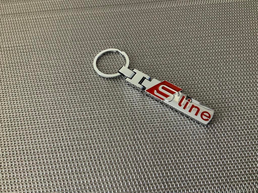 Audi S-line Sleutelhanger Nieuw Rood Zilver, Ophalen of Verzenden, Nieuw