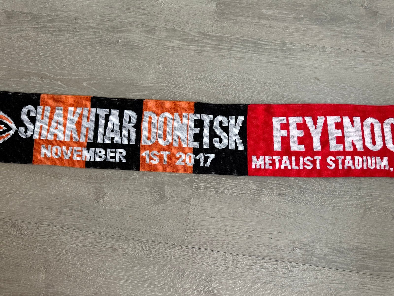 Feyenoord sjaal - Shakhtar Donetsk vs Feyenoord 2017, Verzenden, Gebruikt