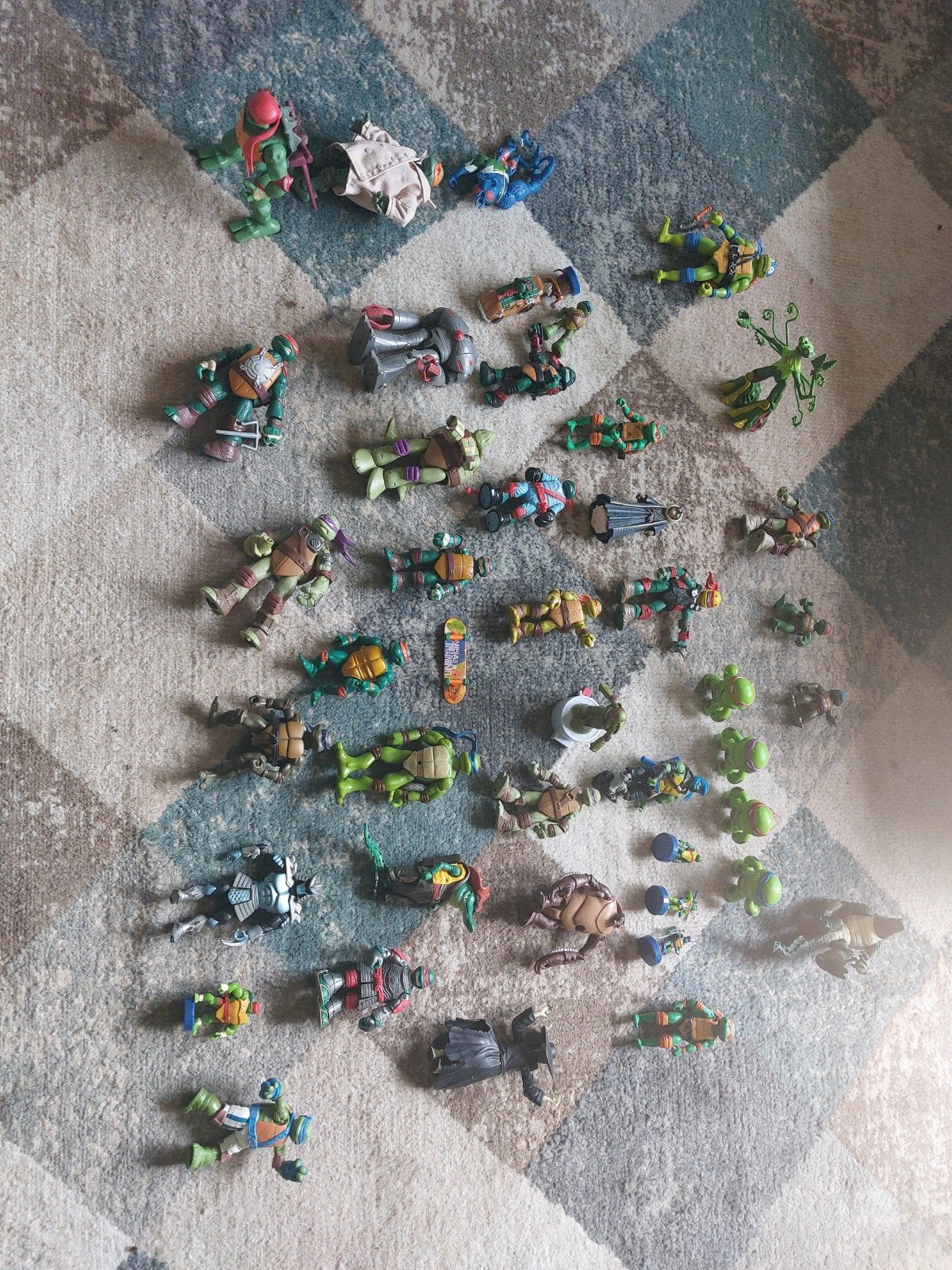 Grote partij Teenage Mutant Ninja Turtles figuren, Ophalen
