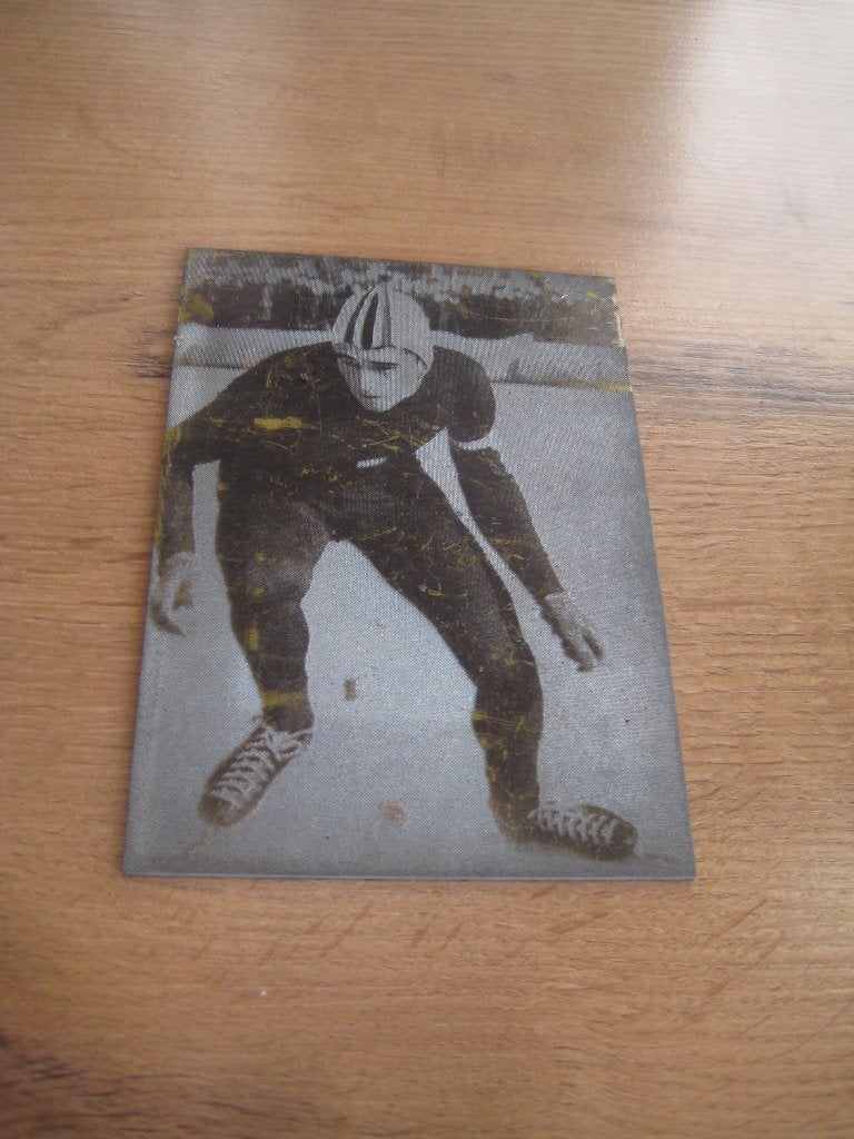 diverse glazen offset plaatjes - erhard keller (schaatsen), Ophalen of Verzenden, Overige binnenlandse clubs, Poster, Plaatje of Sticker
