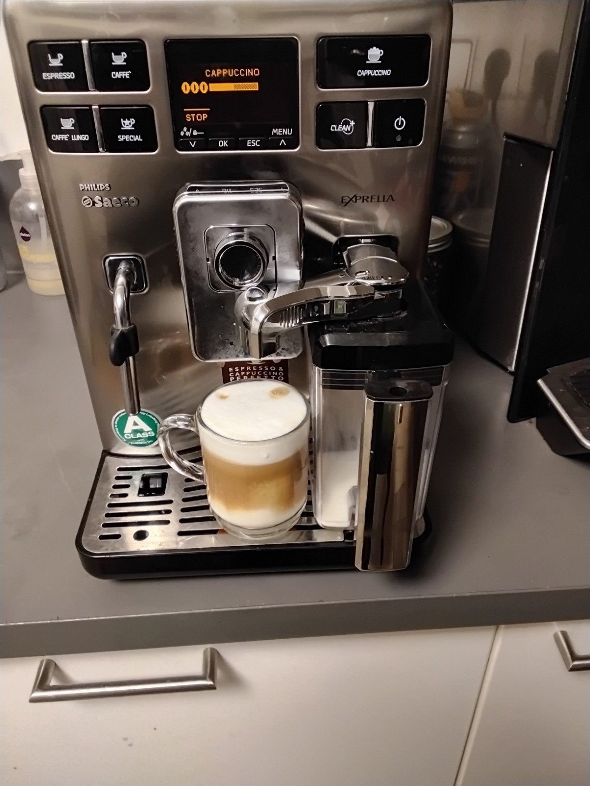 Philips Saeco Exprelia HD8856 – Geheel Gereviseerd, Ophalen, 10 kopjes of meer, Koffiemachine, Zo goed als nieuw