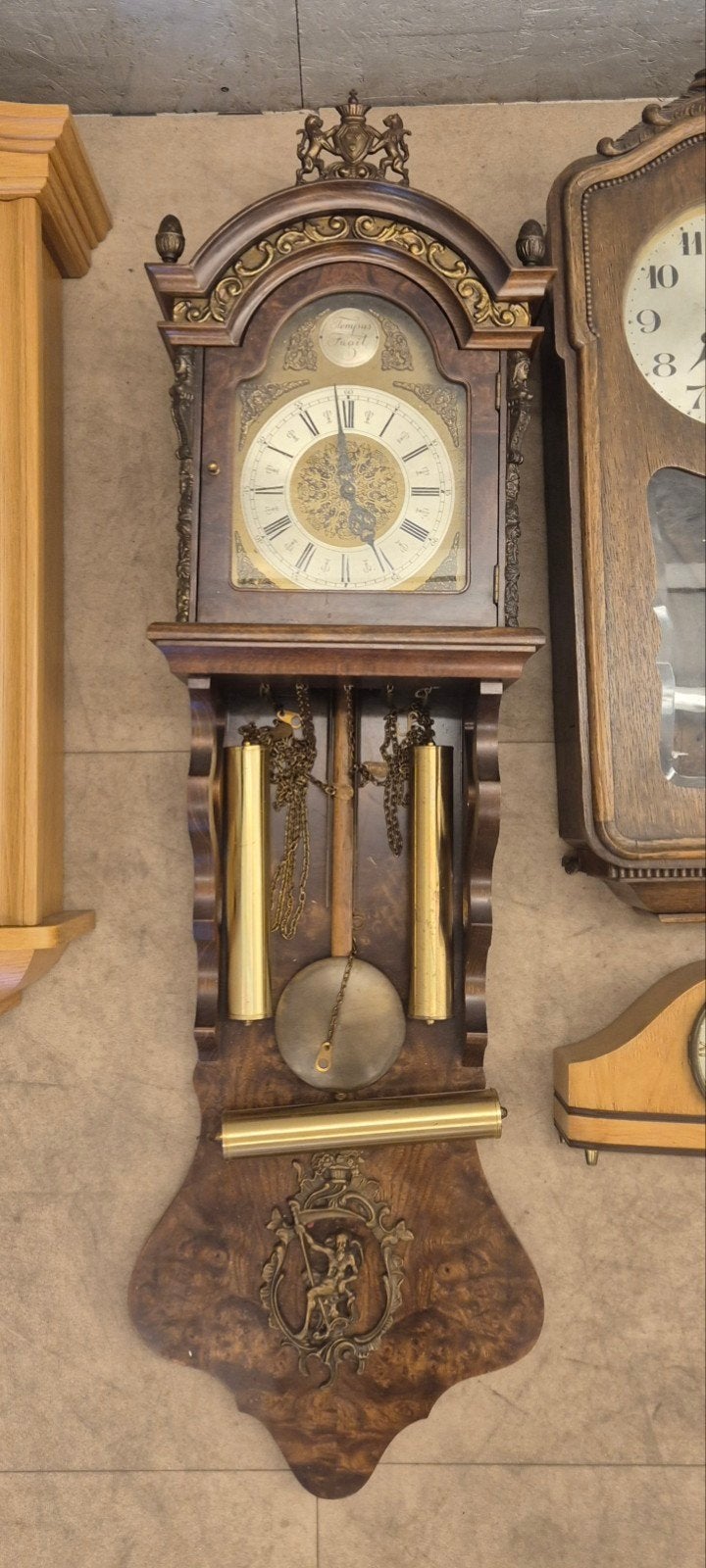 Partij 6 vintage wandklokken en schouwklokken, Antiek en Kunst, Ophalen
