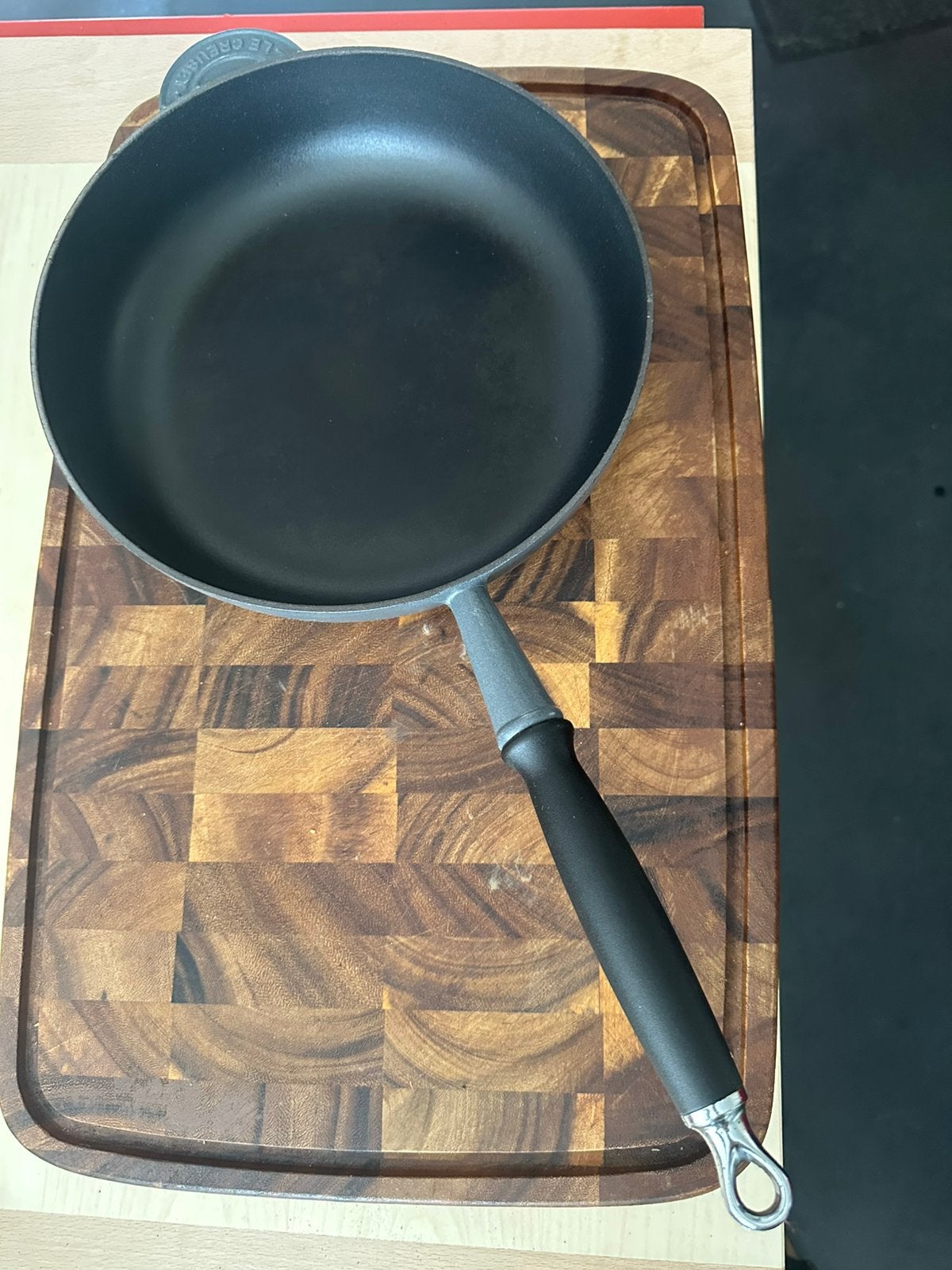 Le Creuset Koekenpan Classic Geëmailleerd Gietijzer, Huis en Inrichting, Keuken | Potten en Pannen, Koekenpan, Gebruikt, Gietijzer