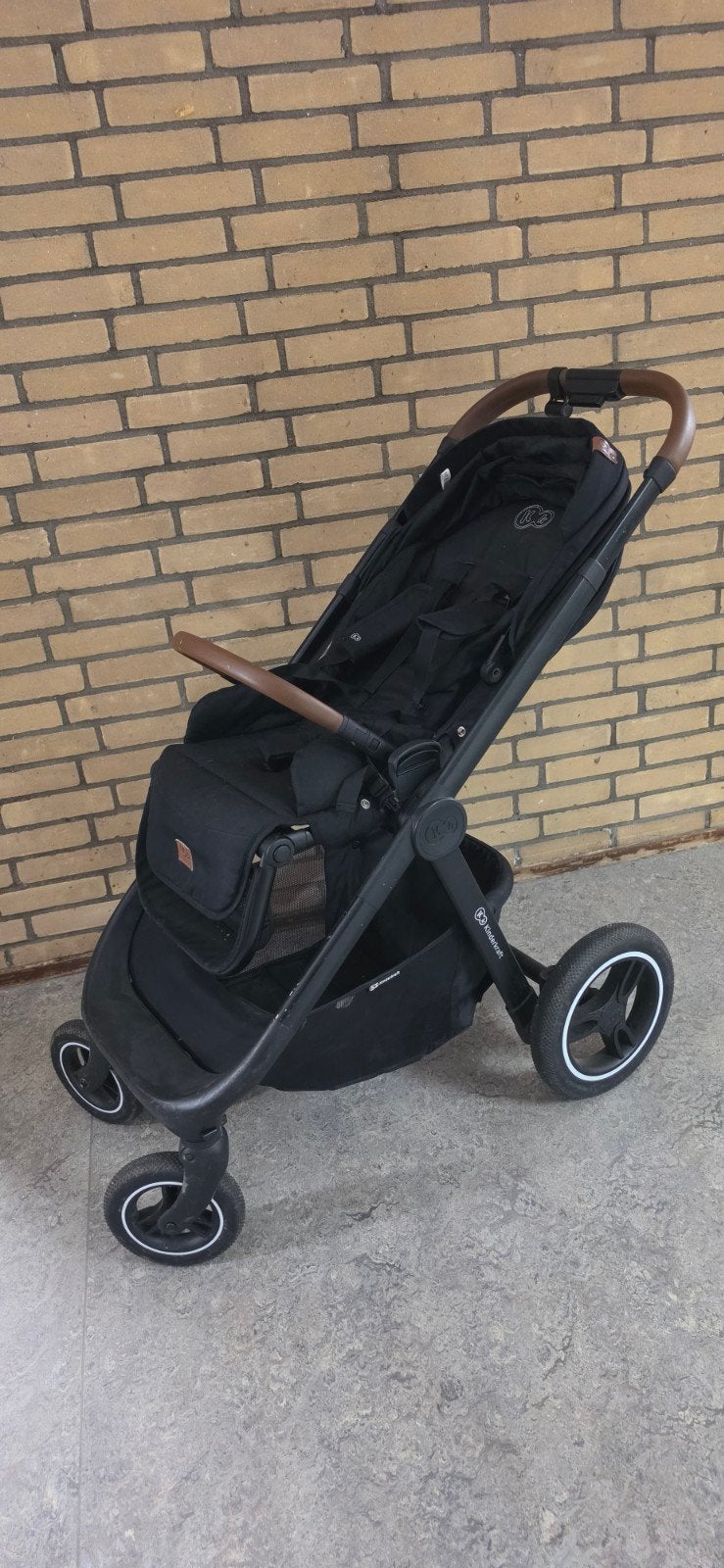Kinderwagen - Kinderkraft Everyday zwart, Kinderen en Baby's, Kinderwagens en Combinaties, Verstelbare duwstang, Zo goed als nieuw