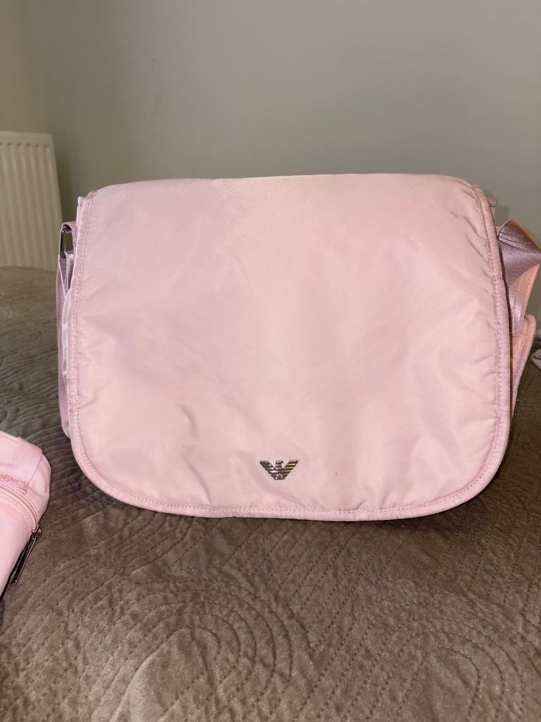 Roze Emporio Armani luiertas met accessoires, Ophalen of Verzenden, Zo goed als nieuw