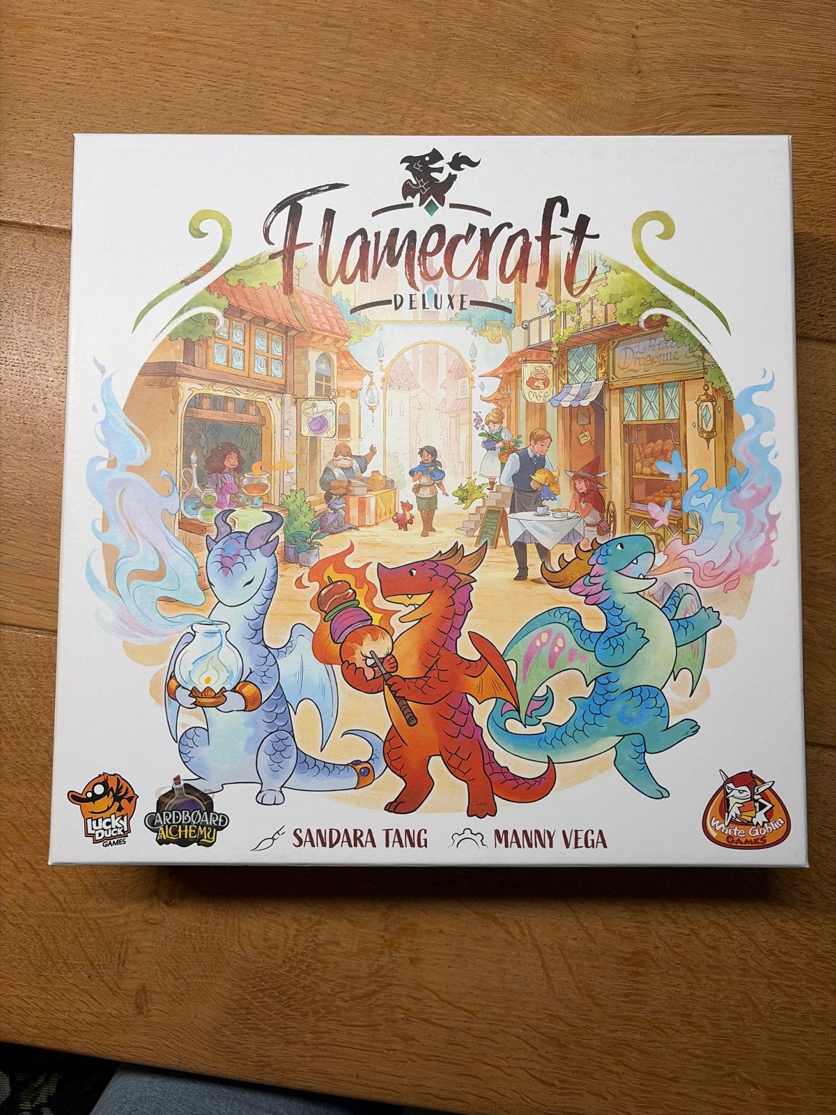 Flamecraft Deluxe Edition (NL) met geschilderde draken, Vijf spelers of meer, Ophalen of Verzenden, Zo goed als nieuw
