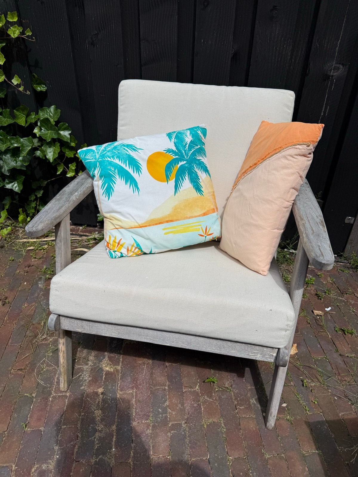 Fauteuil Villalago Zand Kwantum - Gebruikt, Ophalen, Gebruikt, Hout