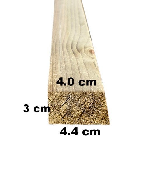 Geïmpregneerde latten 30x44/40 mm