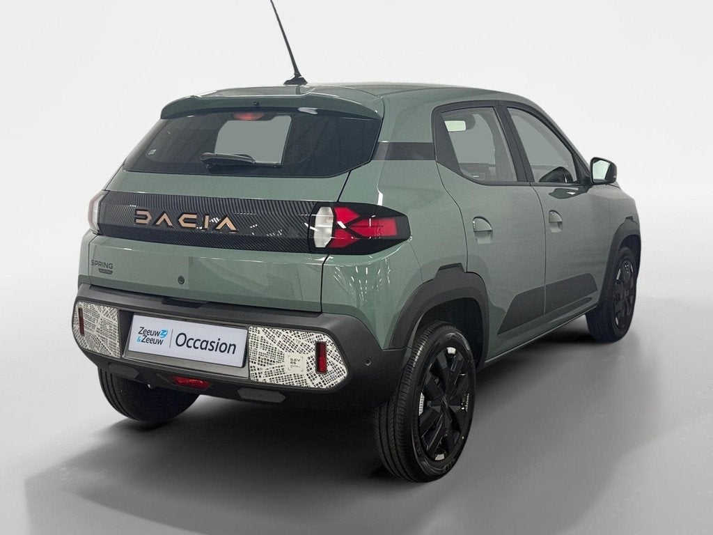 Dacia Spring Extreme 65 26.8 kWh AIRCO APPLE CARPLAY/ANDROID, Auto's, Dacia, 12 maanden, Gebruikt, 4 stoelen, Leder en Stof