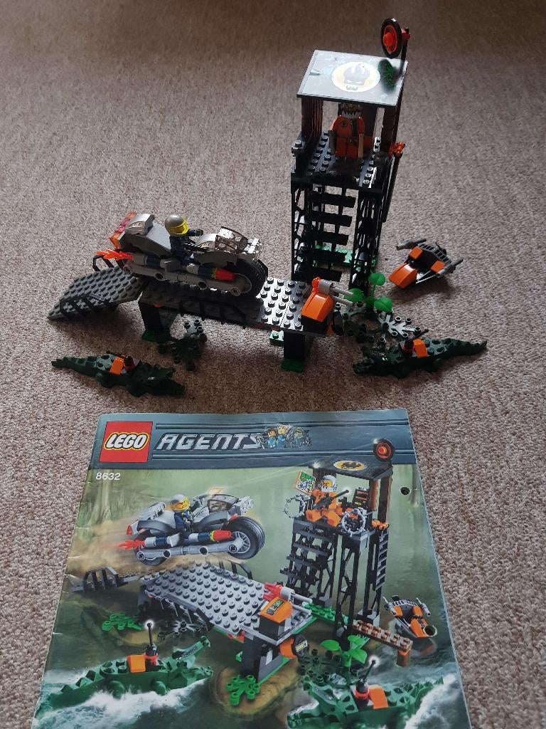 Lego 8632 Agents Swamp Raid, Ophalen of Verzenden, Gebruikt, Complete set, Lego