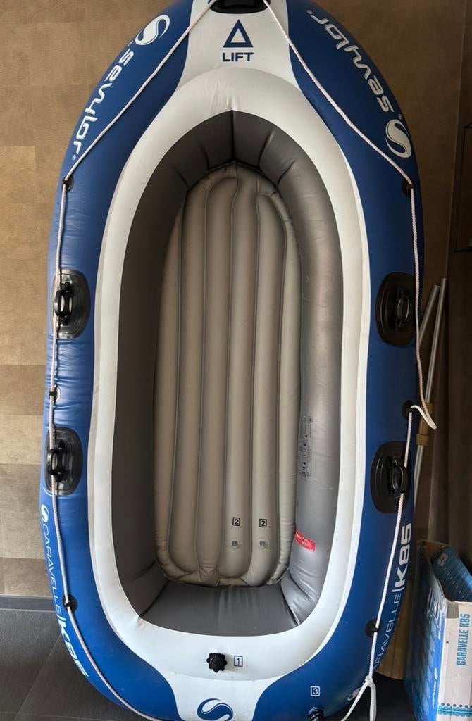 Sevylor Caravelle K85 rubberboot met peddels, Ophalen of Verzenden, Gebruikt
