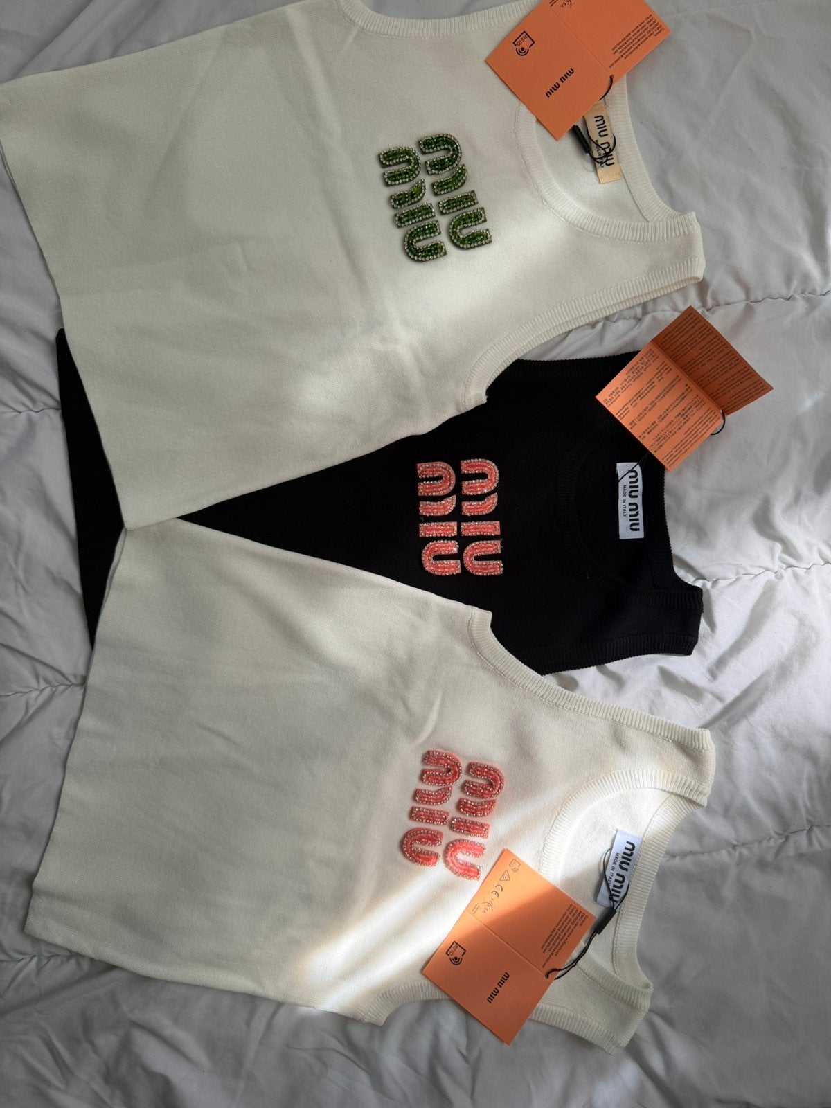 Miu miu tops in verschillende kleuren maatje s, Kleding | Dames, Tops, Overige kleuren, Verzenden, Nieuw, Maat 36 (S)