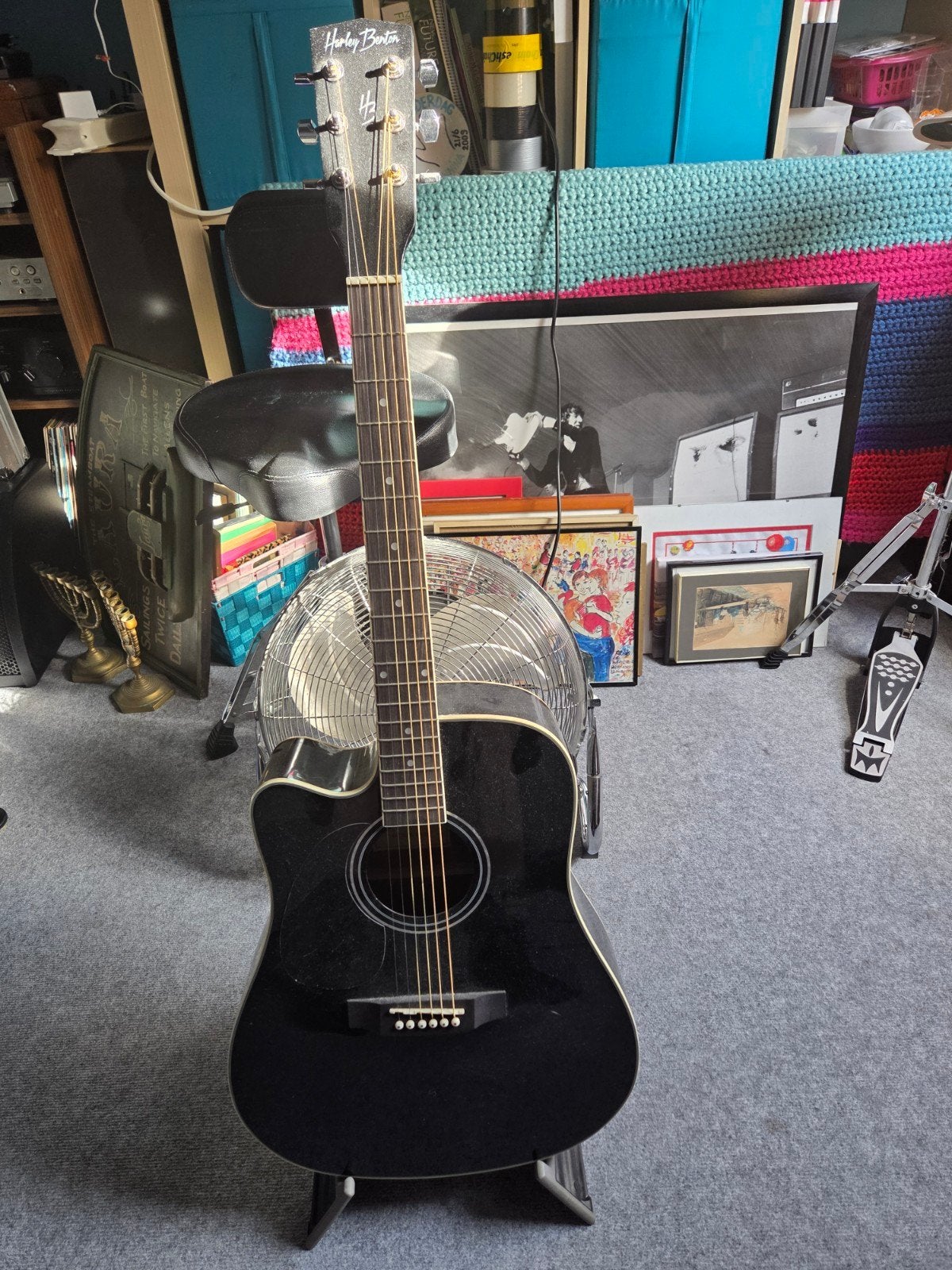 Semi acoustische gitaar., Ophalen, Zo goed als nieuw, Klassieke of Spaanse gitaar