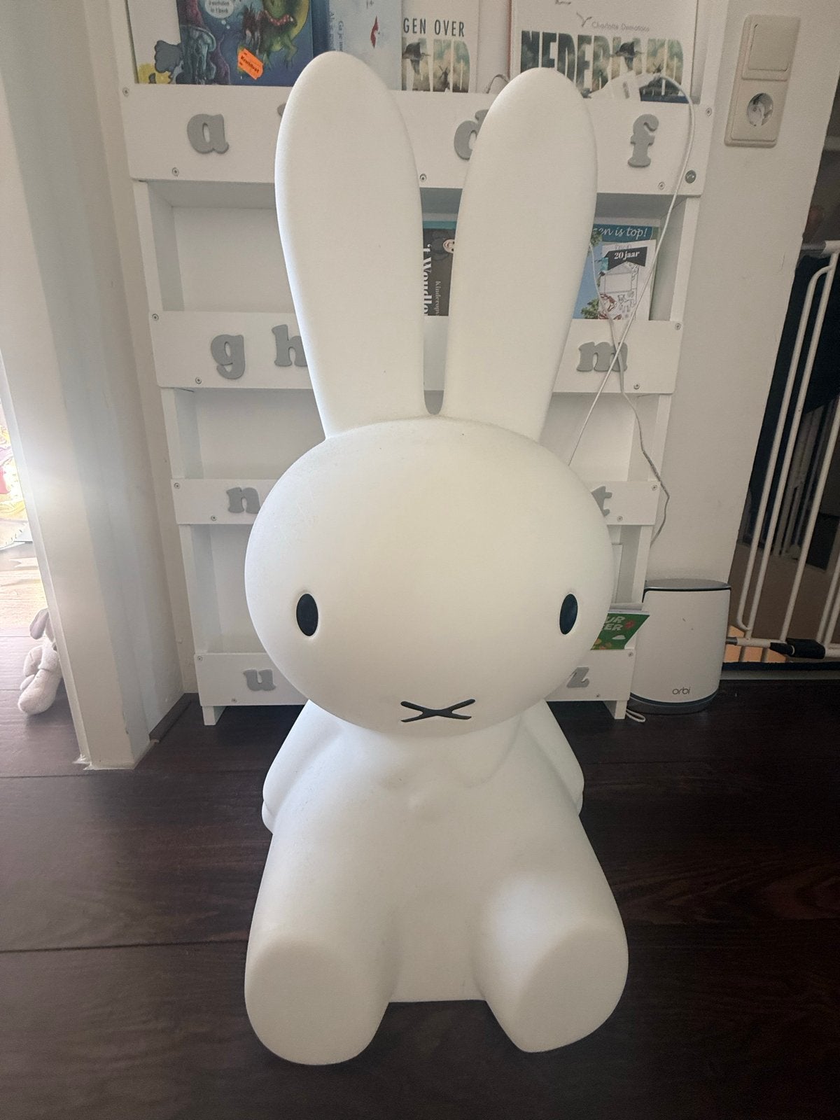 Mr Maria Nijntje Miffy XL lamp met afstandsbediening, Ophalen, Wit, Overige merken, Kunststof
