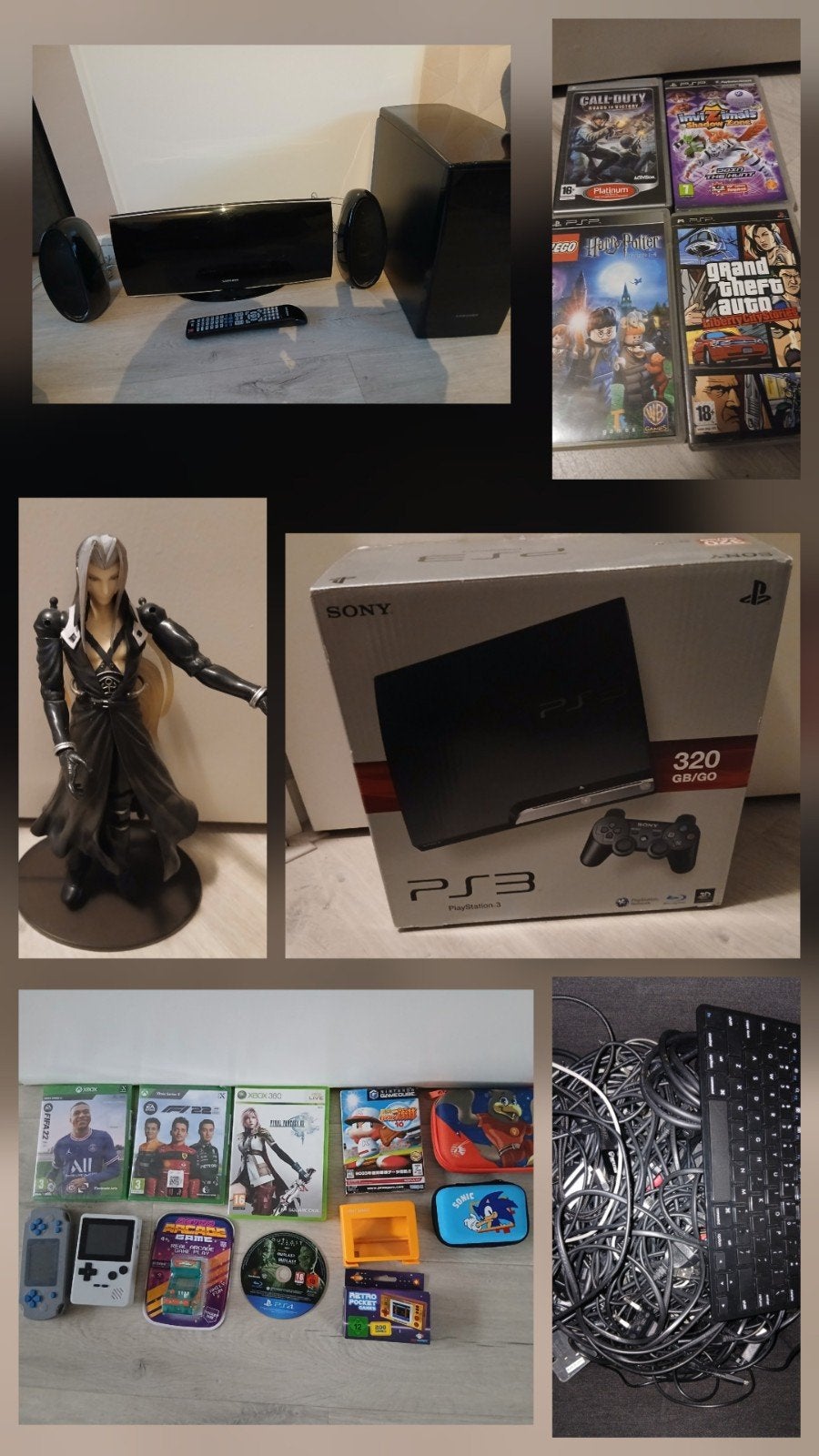 PS3 / Games / Home Cinema set / Mega Luigi knuffel en meer, Ophalen