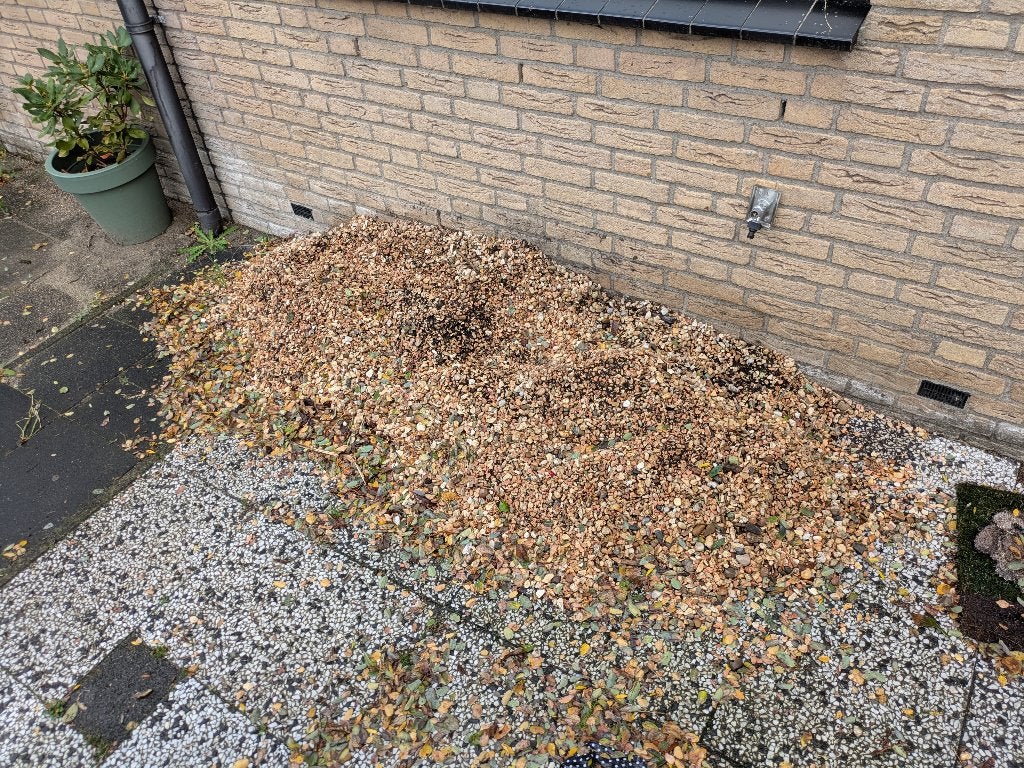 bontgekleurde split, Tuin en Terras, Ophalen, Overige materialen, Gebruikt, Split