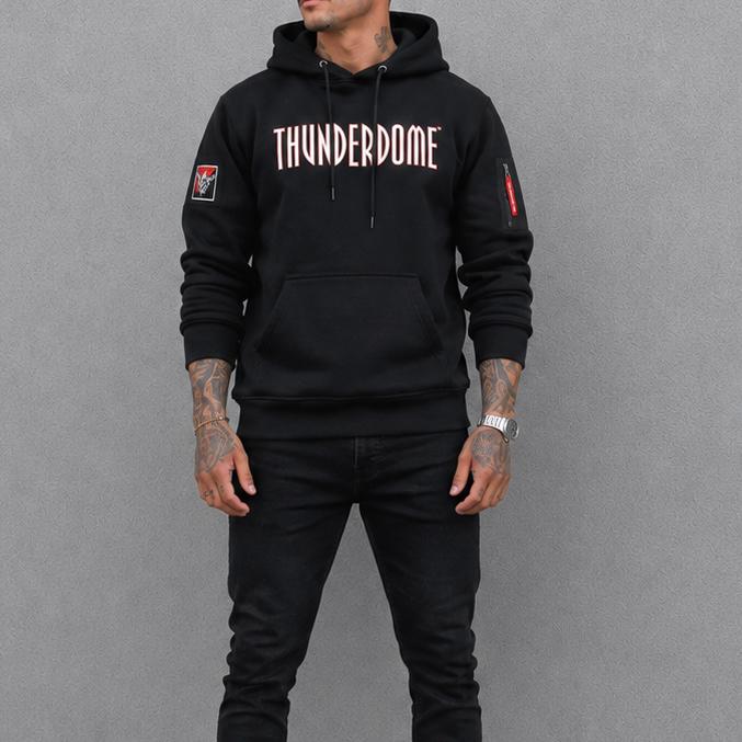 Thunderdome hoodie 2021 Black/Red, Kleding | Heren, Ophalen of Verzenden, Zo goed als nieuw, Maat 46 (S) of kleiner, Zwart