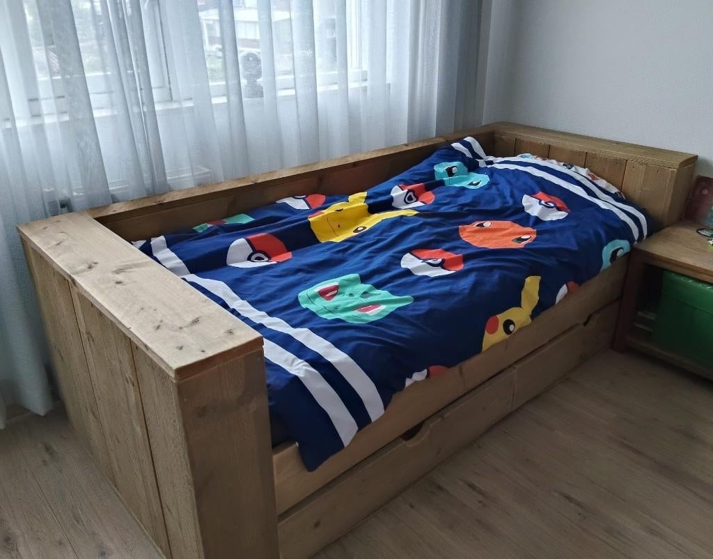 Bed en kledingkast, Ophalen, Gebruikt, Eenpersoons, Stoer