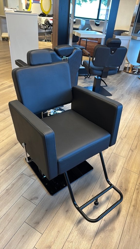 KORTING Kappersstoel new square epileer knip stoel dames, Ophalen, Overige materialen, Zwart, Nieuw