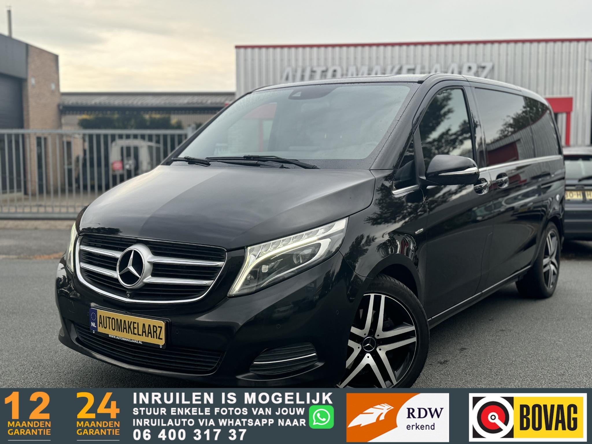 Mercedes-Benz V-klasse 250 BlueTEC Avengarde 360 CAM LEDER, Auto's, Mercedes-Benz, Automaat, 12 maanden, Achterwielaandrijving