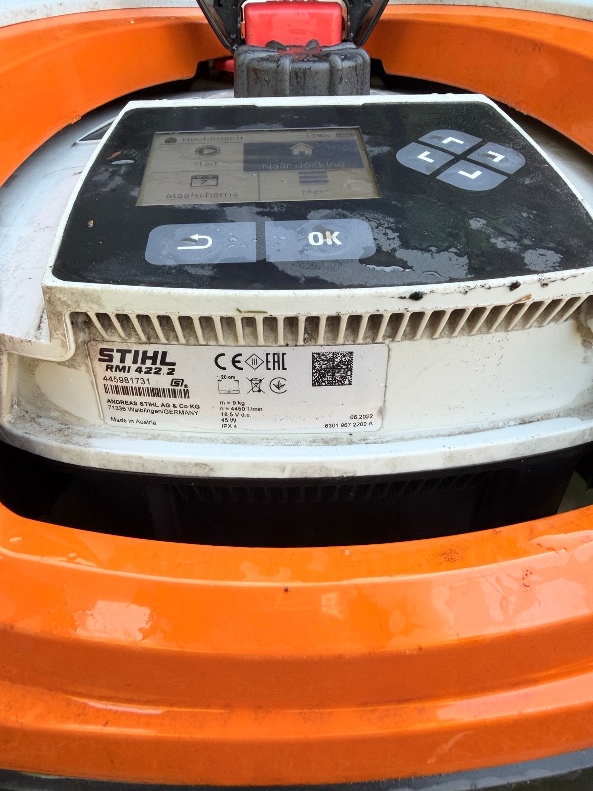 Stihl iMow RMI 422 P Robotmaaier - Zo goed als nieuw, Cirkelmaaier, Accu-grasmaaier, Mulchfunctie, Ophalen of Verzenden