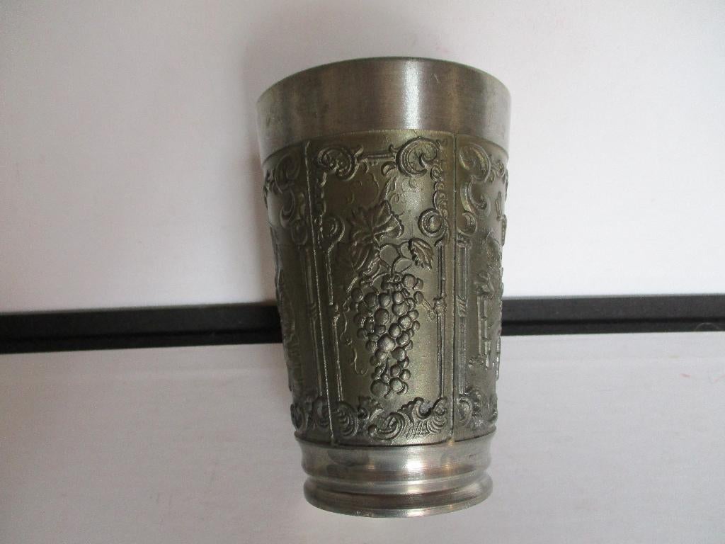 Tinnen beker, Antiek en Kunst, Antiek | Tin, Ophalen of Verzenden
