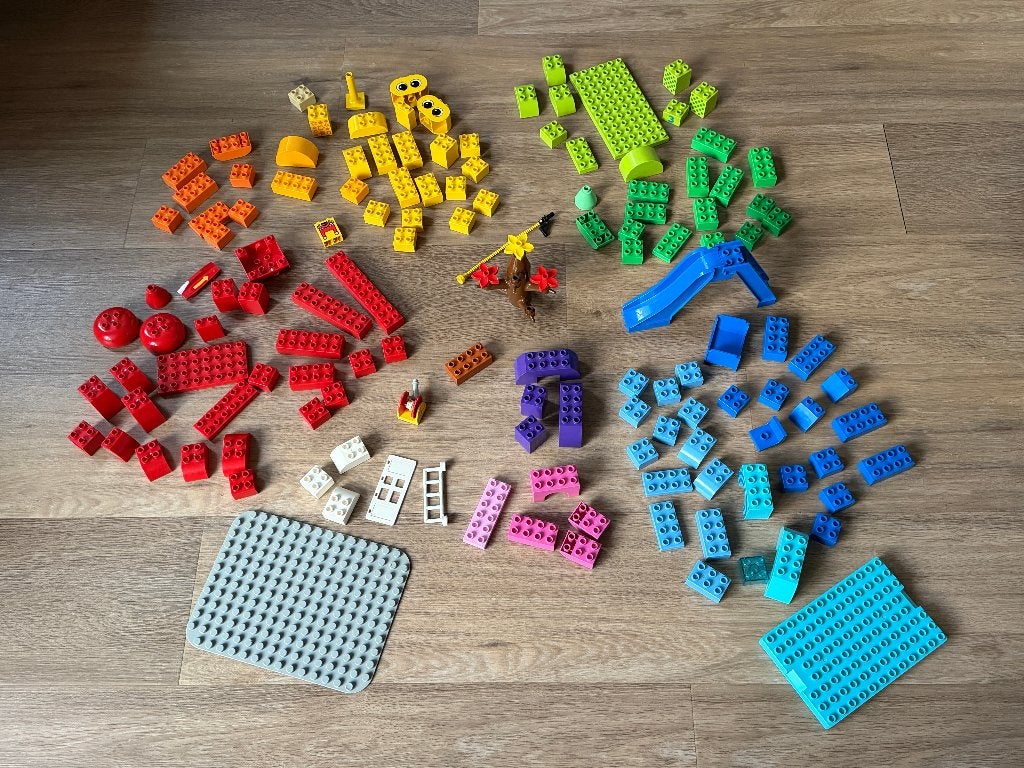 DUPLO oa Boerderij set, Graafmachine set, vliegtuig en meer!, Gebruikt, Ophalen of Verzenden, Compleet, Duplo