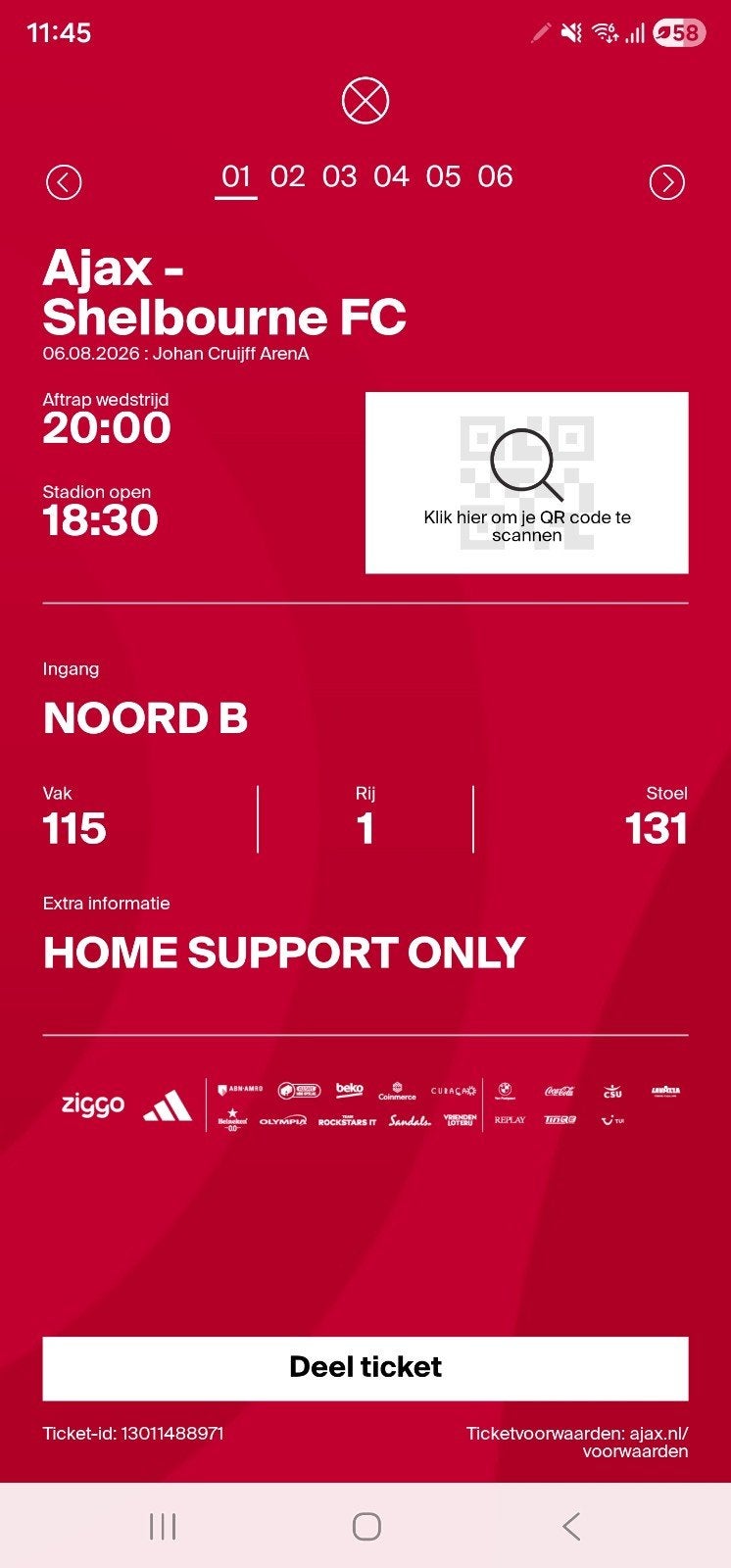 ajax vs shelbourne, Twee personen