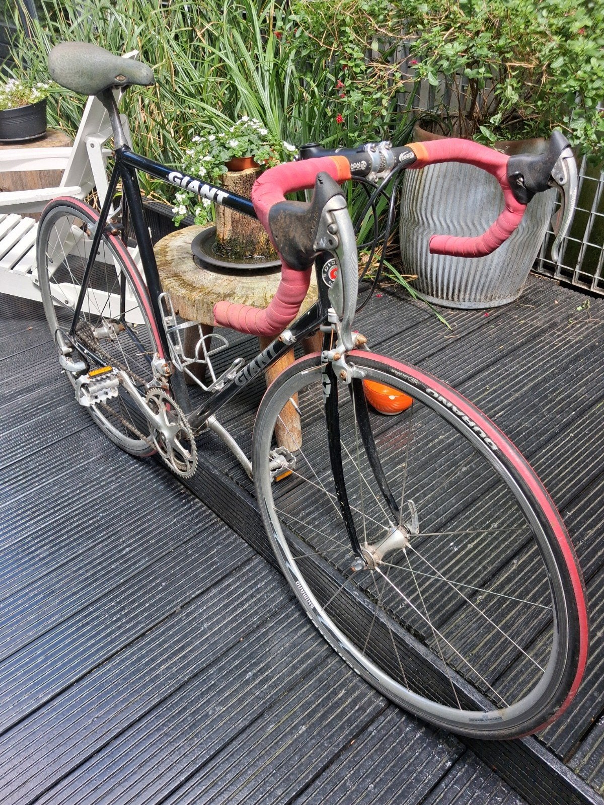 Giant racefiets met Shimano Tiagra onderdelen, Fietsen en Brommers, Fietsen | Racefietsen, Ophalen, Gebruikt, Aluminium, Giant