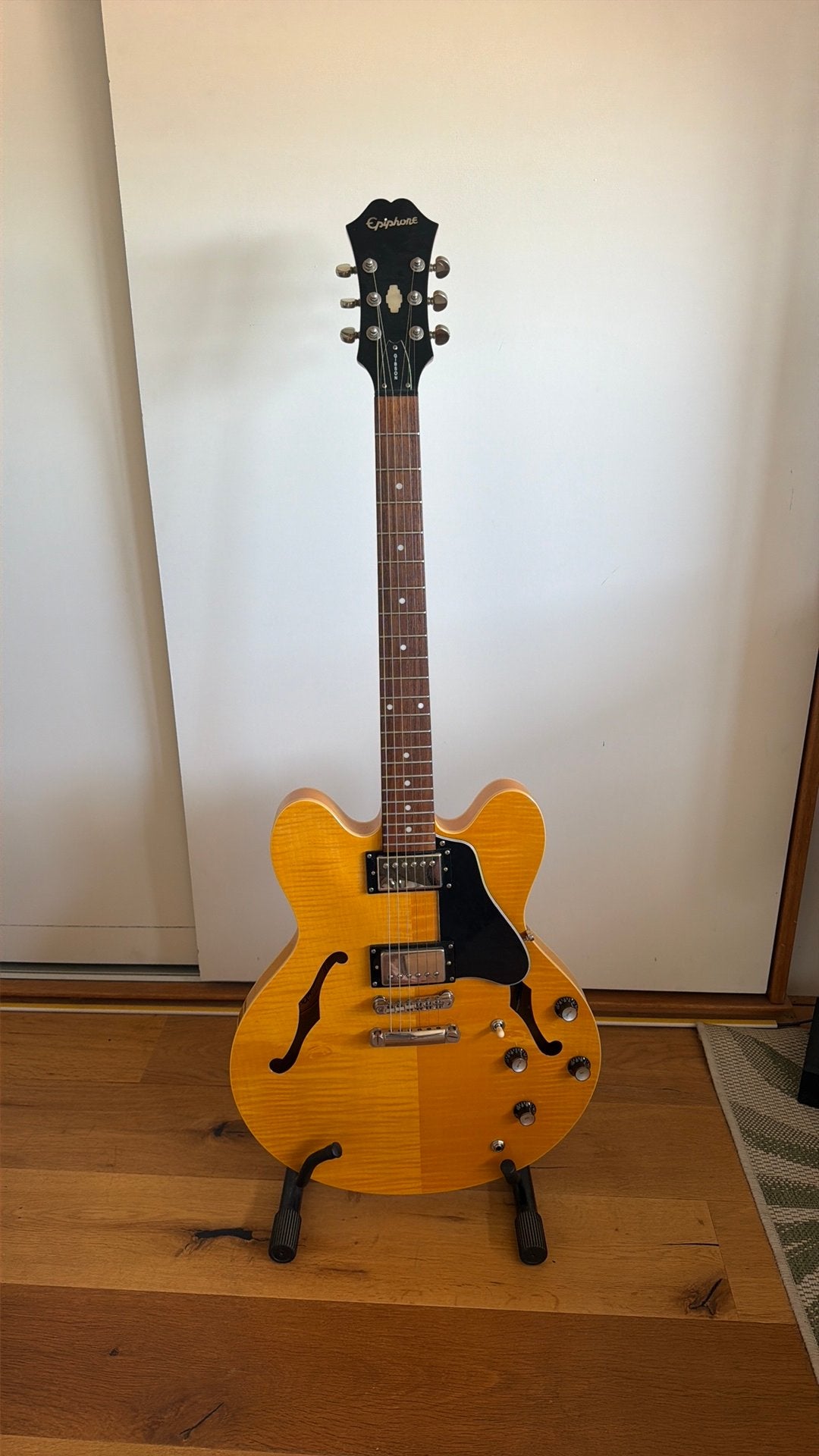 Epiphone dot deluxe, Ophalen, Zo goed als nieuw, Semi-solid body, Epiphone