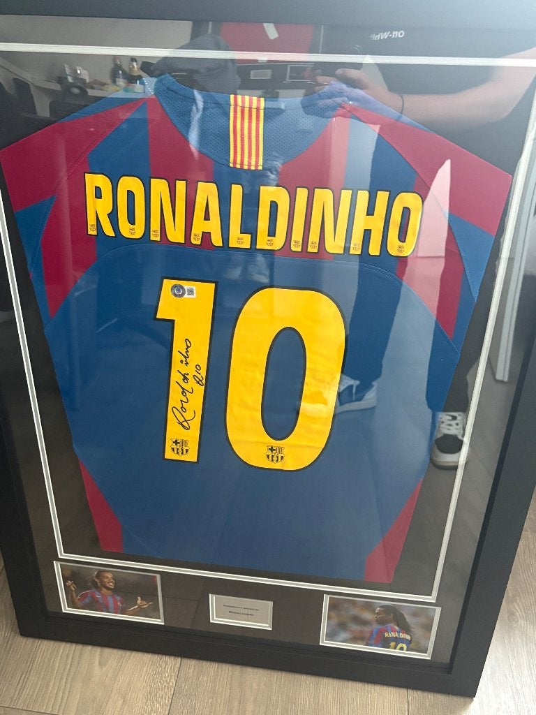 Gesigneerd Ronaldinho shirt, Nike, Nieuw, Overige maten, Ophalen of Verzenden