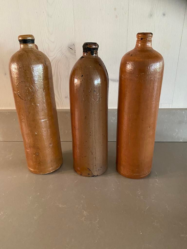 Antieke waterflessen, Antiek en Kunst, Antiek | Keramiek en Aardewerk, Ophalen of Verzenden