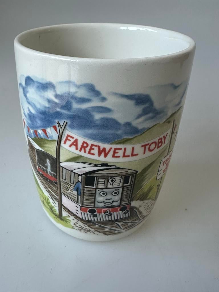 Wedgwood Thomas de Trein Mok "Farewell Toby" - Vintage, Kinderen en Baby's, Speelgoed | Thomas de Trein, Ophalen of Verzenden