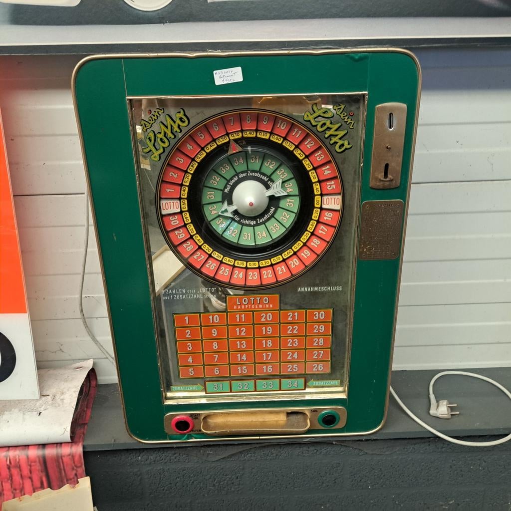 Dein Lotto Roulette gokkastje Automaat, Ophalen, Gebruikt