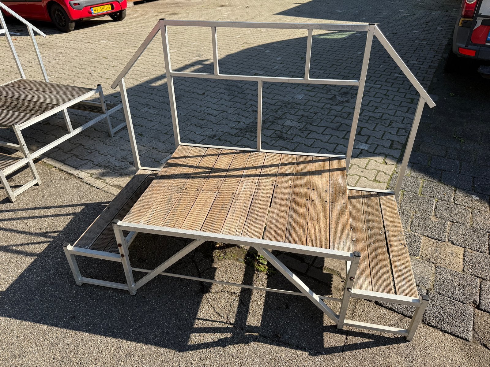 Aluminium trapje, Caravans en Kamperen, Ophalen, Gebruikt
