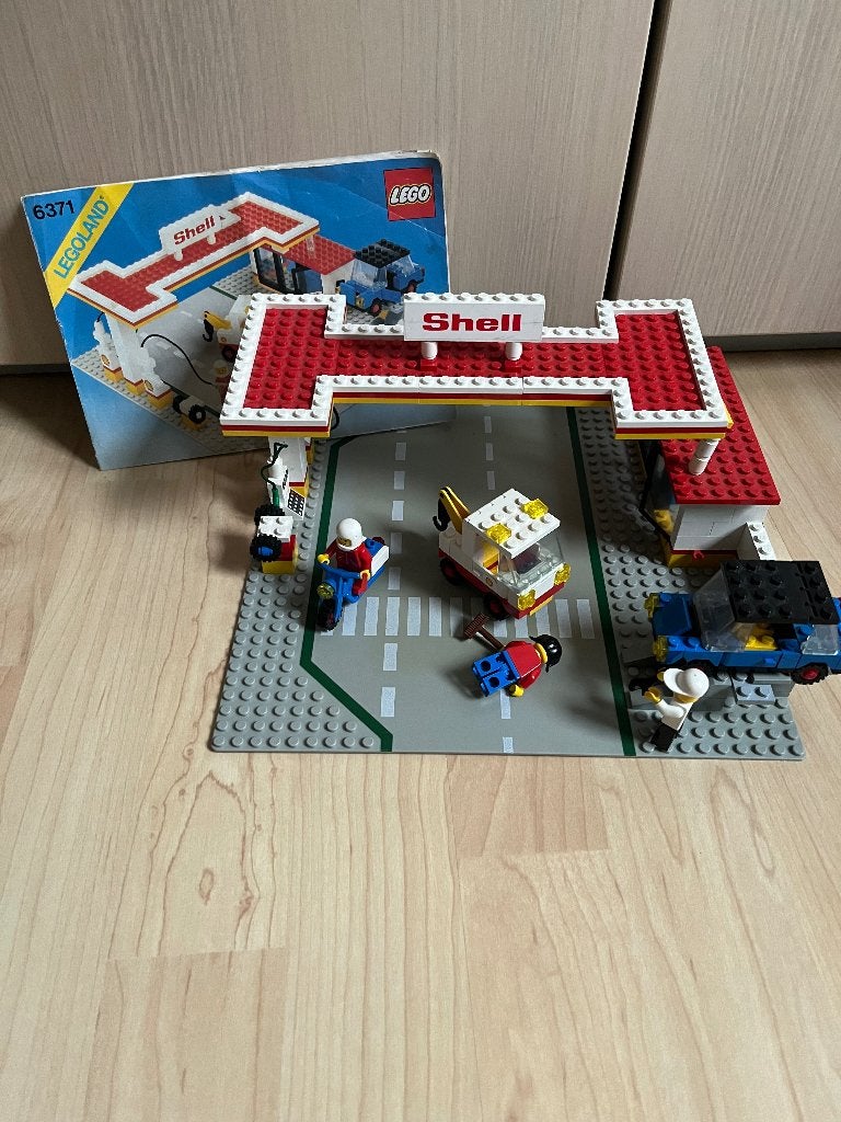 Lego Shell station jaren 80, Ophalen of Verzenden, Gebruikt, Overige typen, Lego