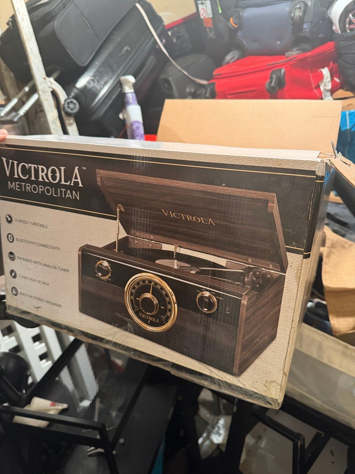 Victrola Metropolitan 4-in-1 Platenspeler met Bluetooth, Ophalen, Nieuw, Platenspeler, Overige merken