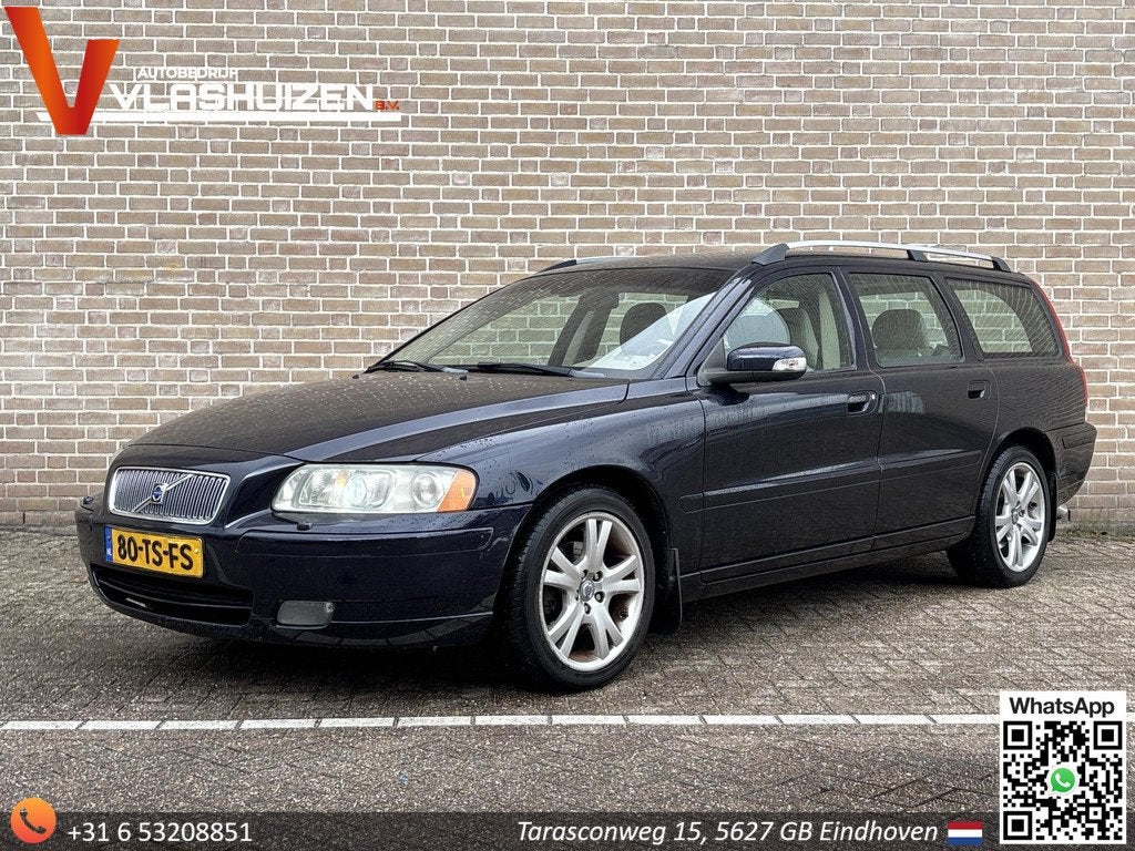 Volvo V70 2.4 D5 Edition Sport Automaat | Leder | Stoelverwa, Auto's, Beige, Blauw, Diesel, 2401 cc