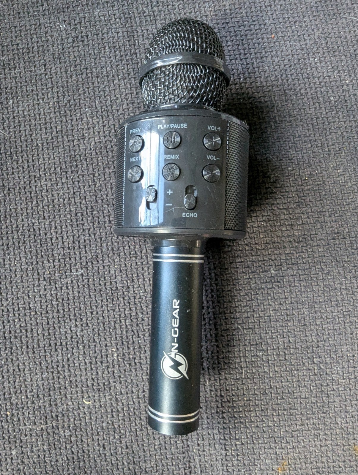 N-Gear Karaoke Microfoon met Bluetooth en Echo Functie, Ophalen of Verzenden, Gebruikt, Zangmicrofoon, Draadloos