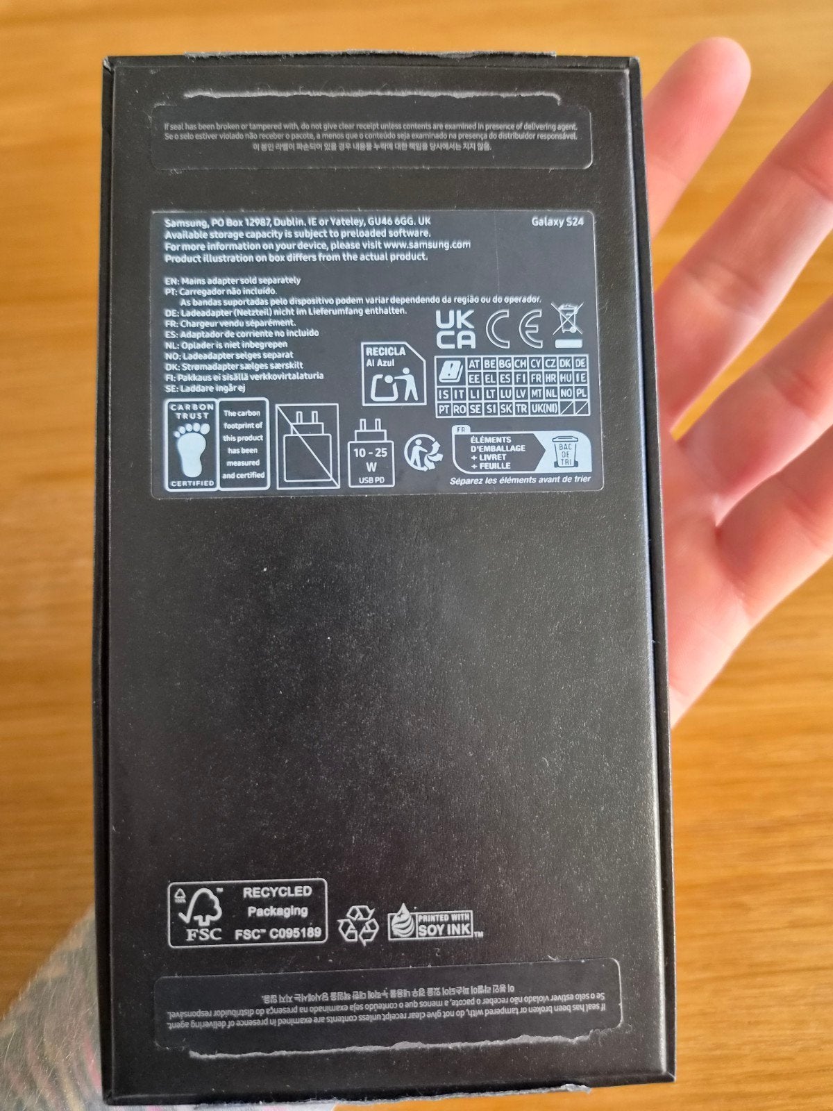 Foto 2 van Samsung Galaxy S24 128GB Onyx Black - Nieuw in doos