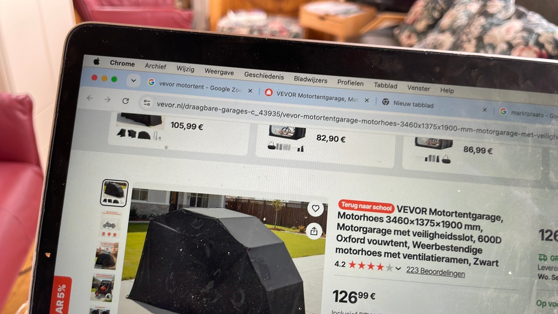 Vevor motortent, Motoren, Accessoires | Overige, Ophalen, Zo goed als nieuw