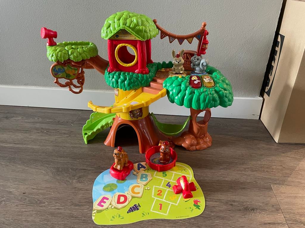 VTech Boomhut Speelset met 4 dieren, Ophalen, Gebruikt, 2 tot 4 jaar