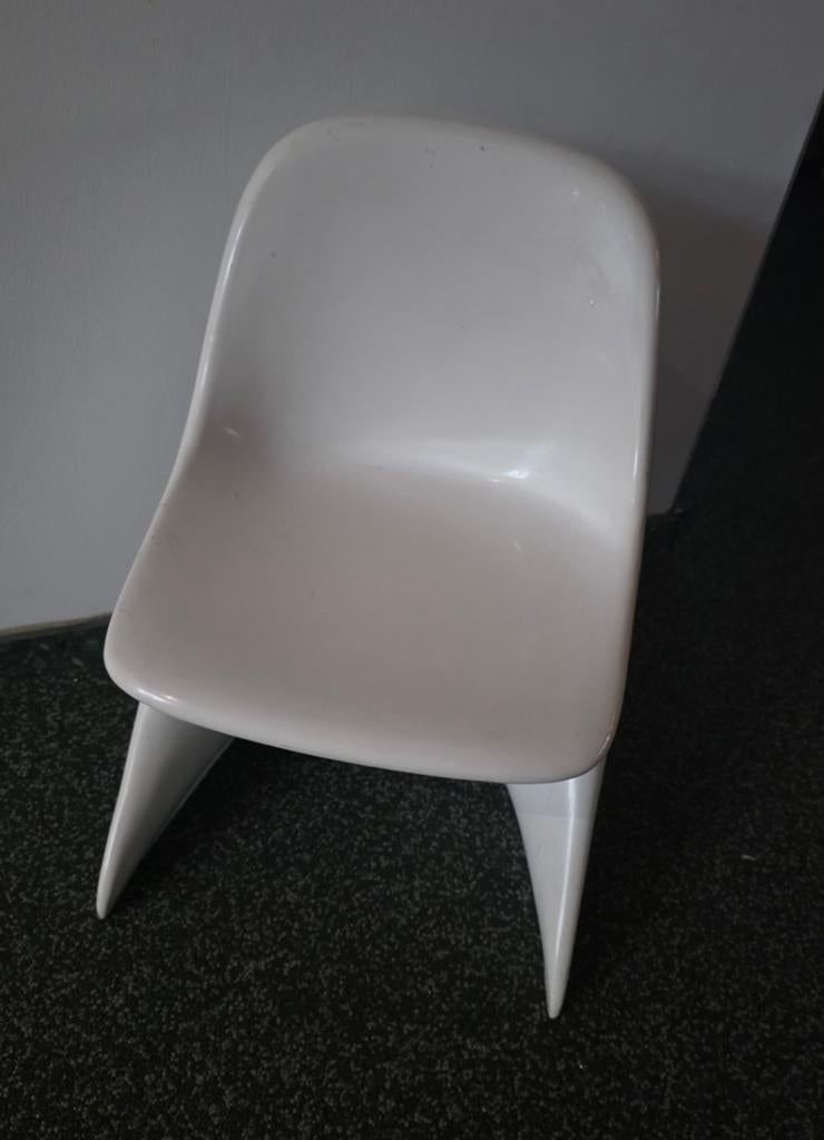 Casalino O kinderstoel - Witte vintage design stoel, Ophalen of Verzenden