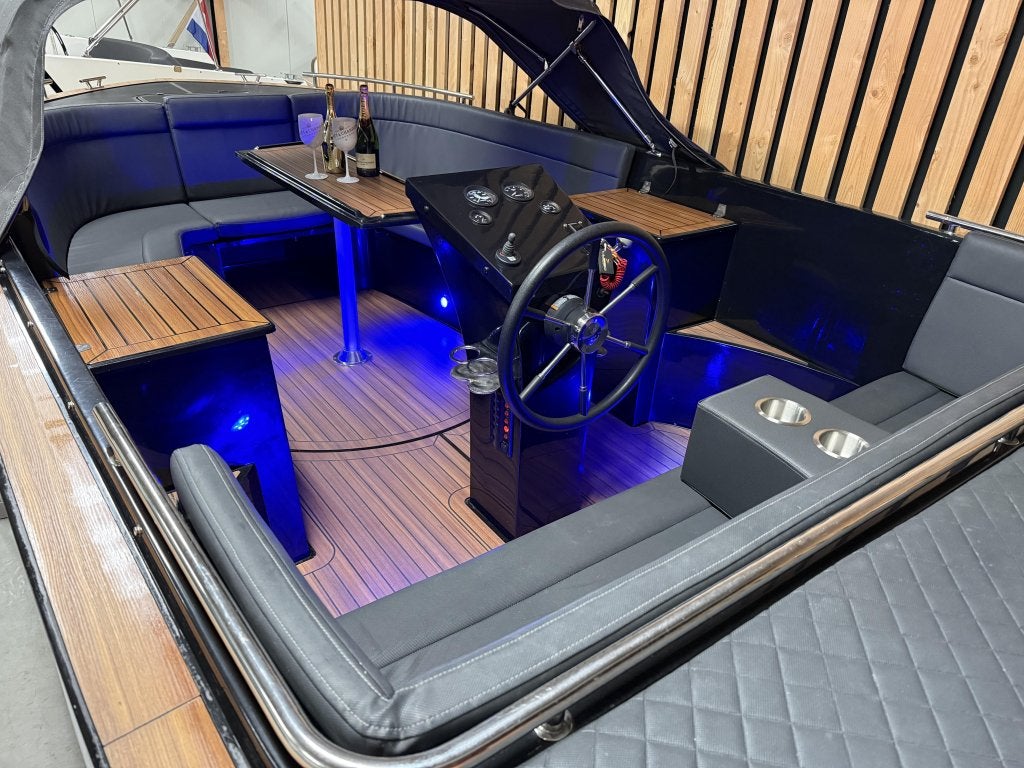 Nette! MAXIMA 730 DELUXE '80PK HONDA' BOEGSCHR KOELKAST LED!, 3 m, Tender, 0 cm, Zo goed als nieuw