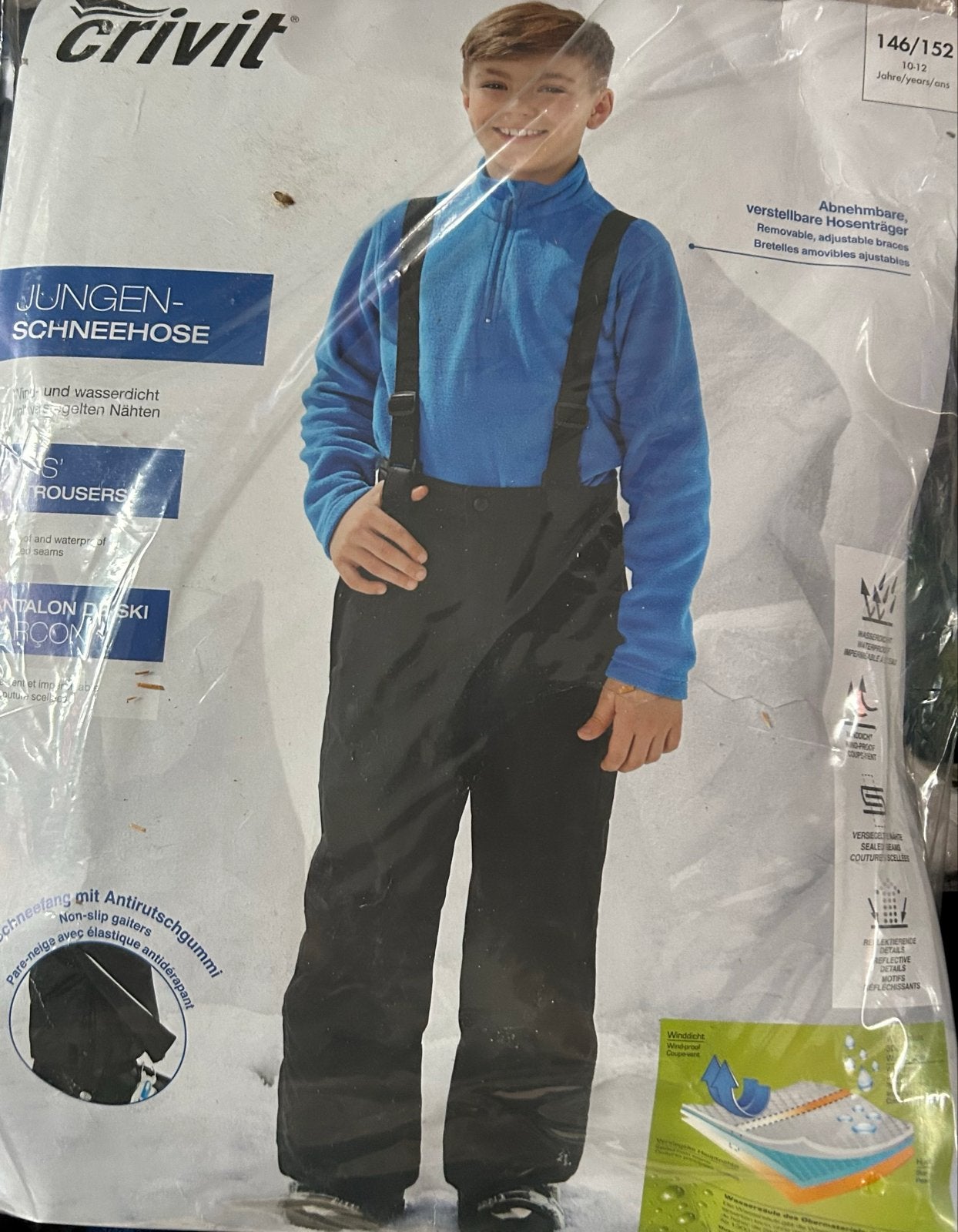 Crivit Jongens Ski Broek - Maat 146/152, Ophalen, Nieuw, Maat 46/48 (XL) of groter, Broek