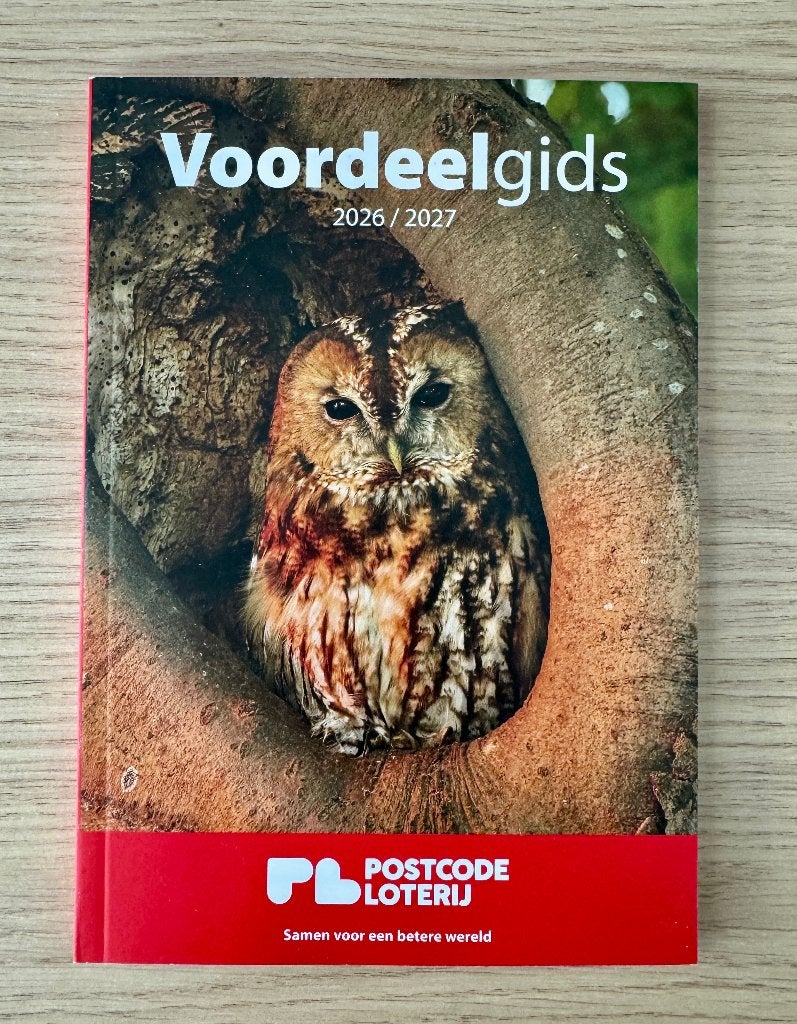 Postcode Loterij Voordeelgids 2026 / 2027 - Korting NIEUW, Drie personen of meer, Kortingsbon