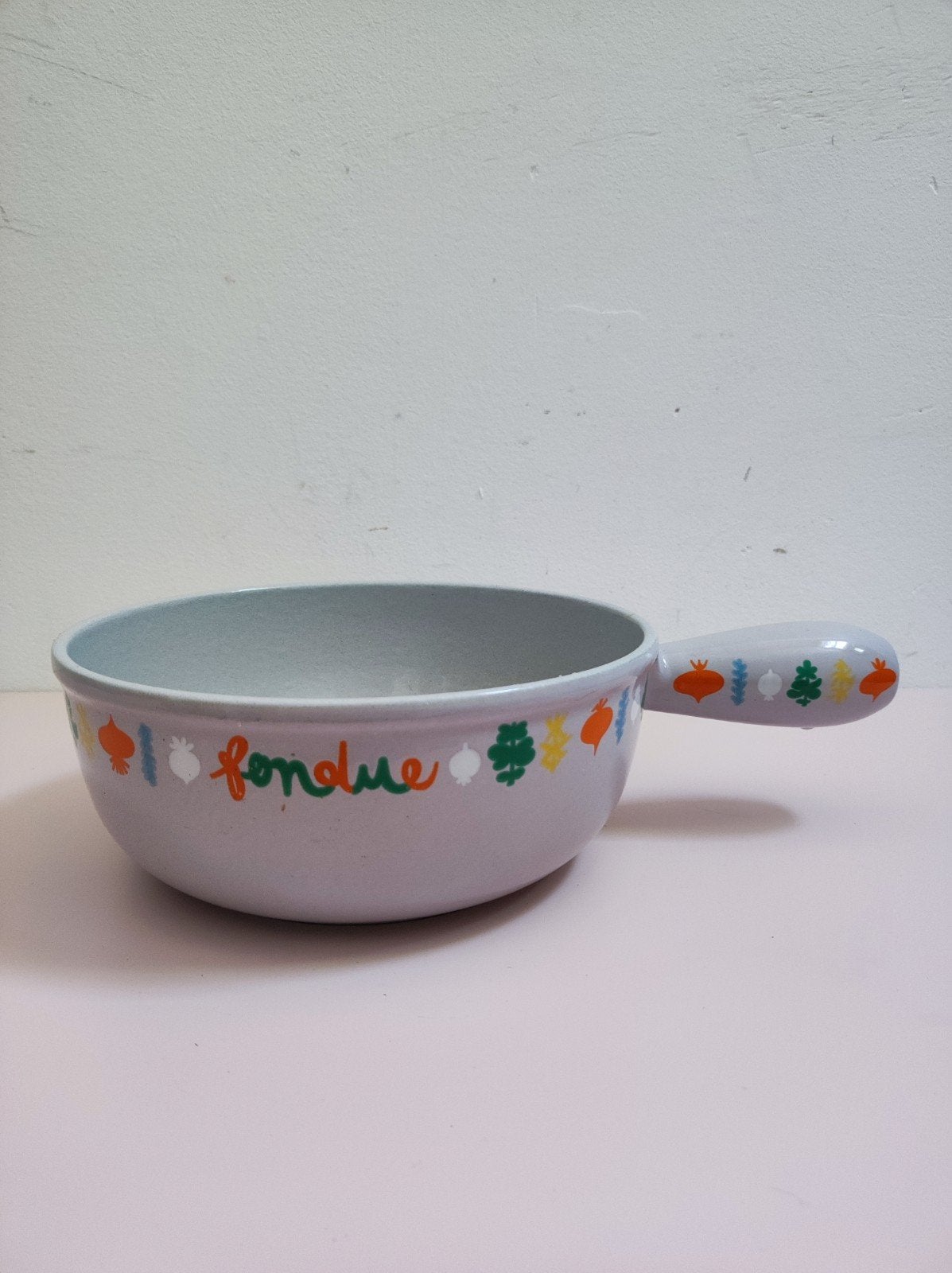 Vintage Le Creuset fonduepan, Huis en Inrichting, Keuken | Potten en Pannen, Ophalen, Nieuw, Gietijzer